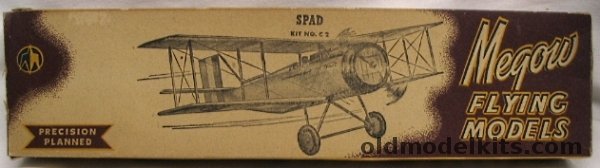 Megow Spad XIII 18 inch Wingspan, C2 plastic model kit